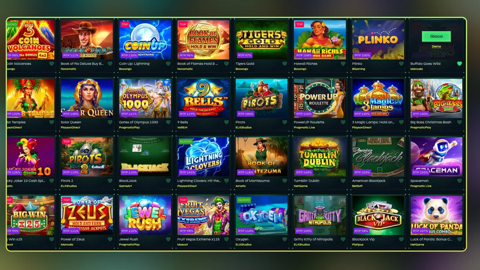 Lobby live casino Nitrobet con tavoli Evolution e Pragmatic Live